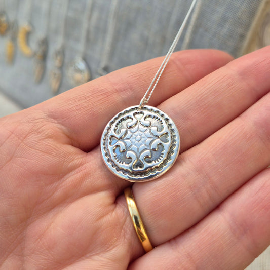 Nature motifs pendant - made to order