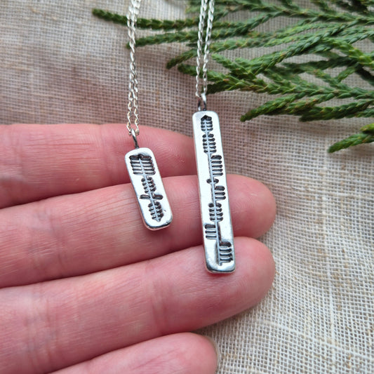 Personalised ogham pendant - made to order