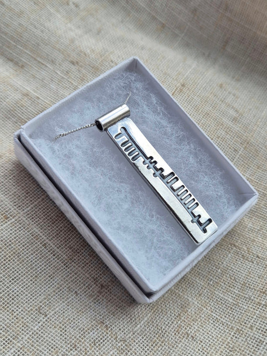 Ogham bar pendant