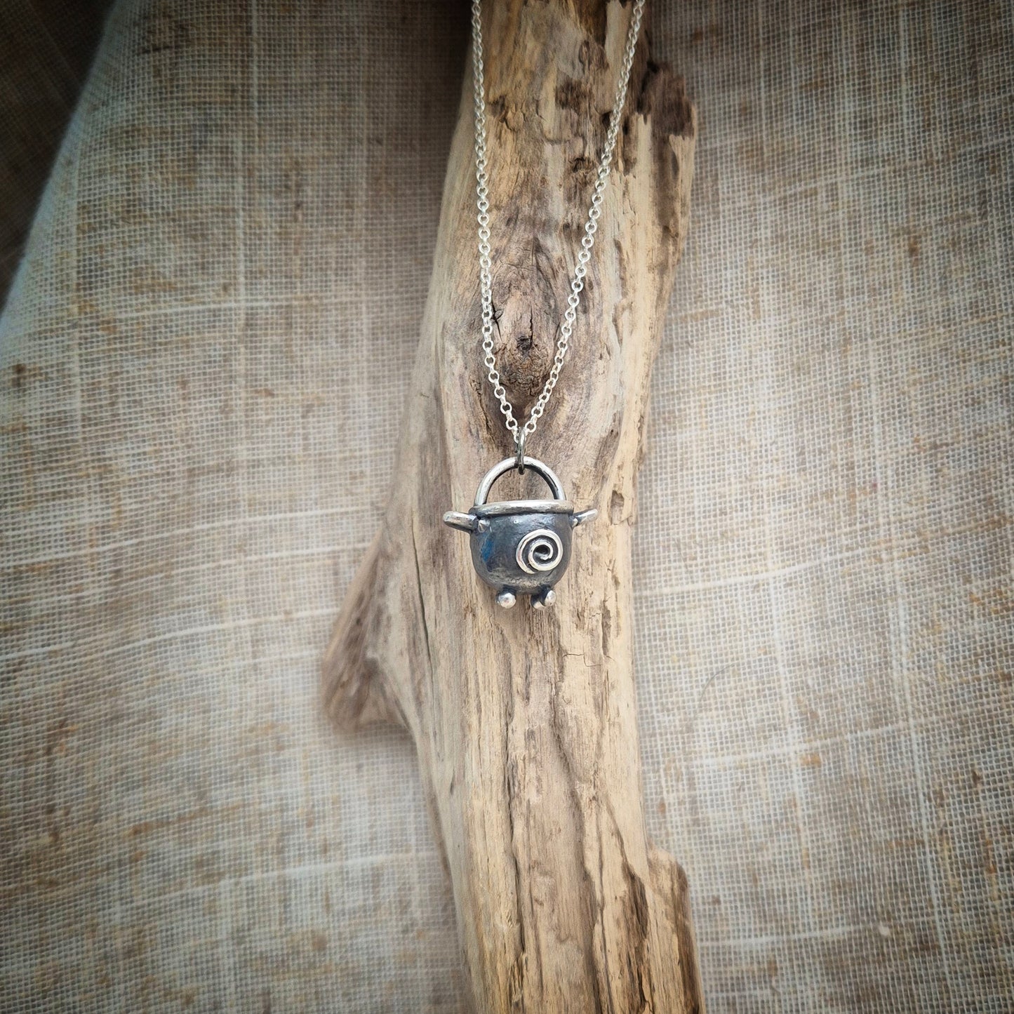 Cauldron charm - spiral