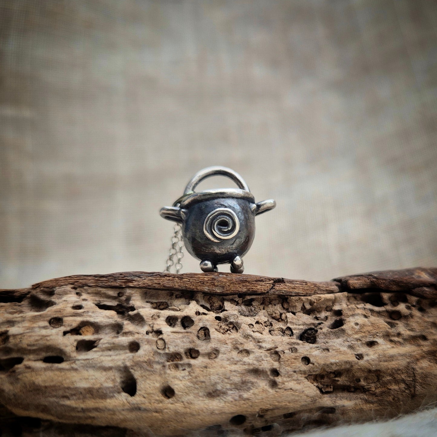 Cauldron charm - spiral
