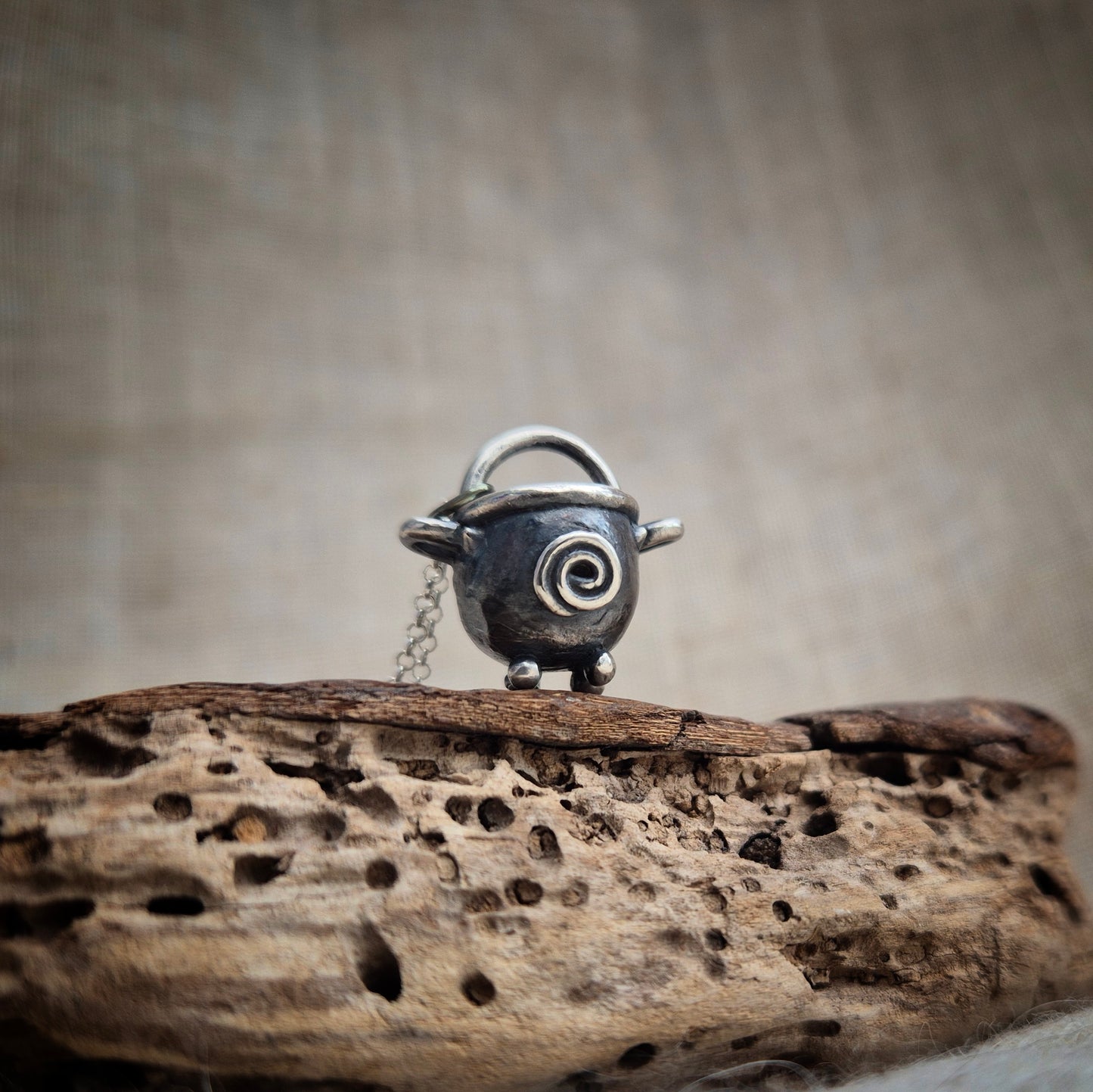 Cauldron charm - spiral