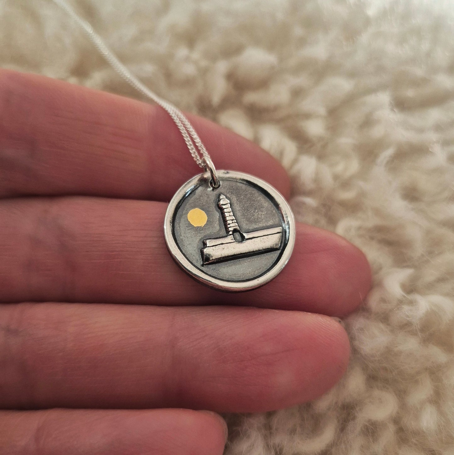 Donaghadee lighthouse pendant - made to order