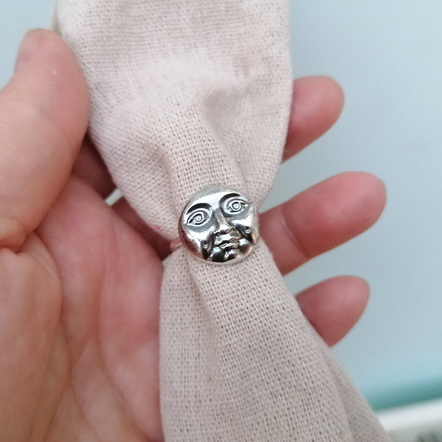 Moon man ring