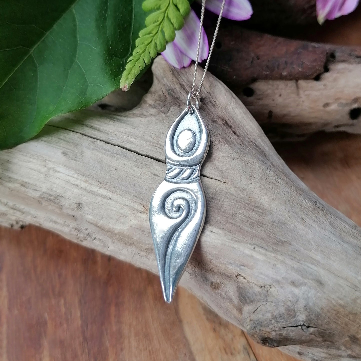 Celtic nature goddess pendant
