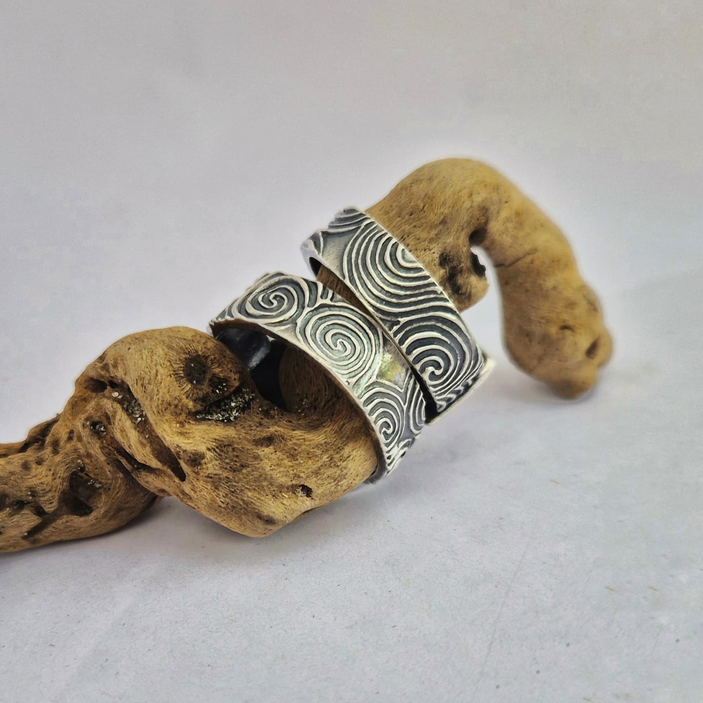 Cosmic spiral band ring (UK size K/L)