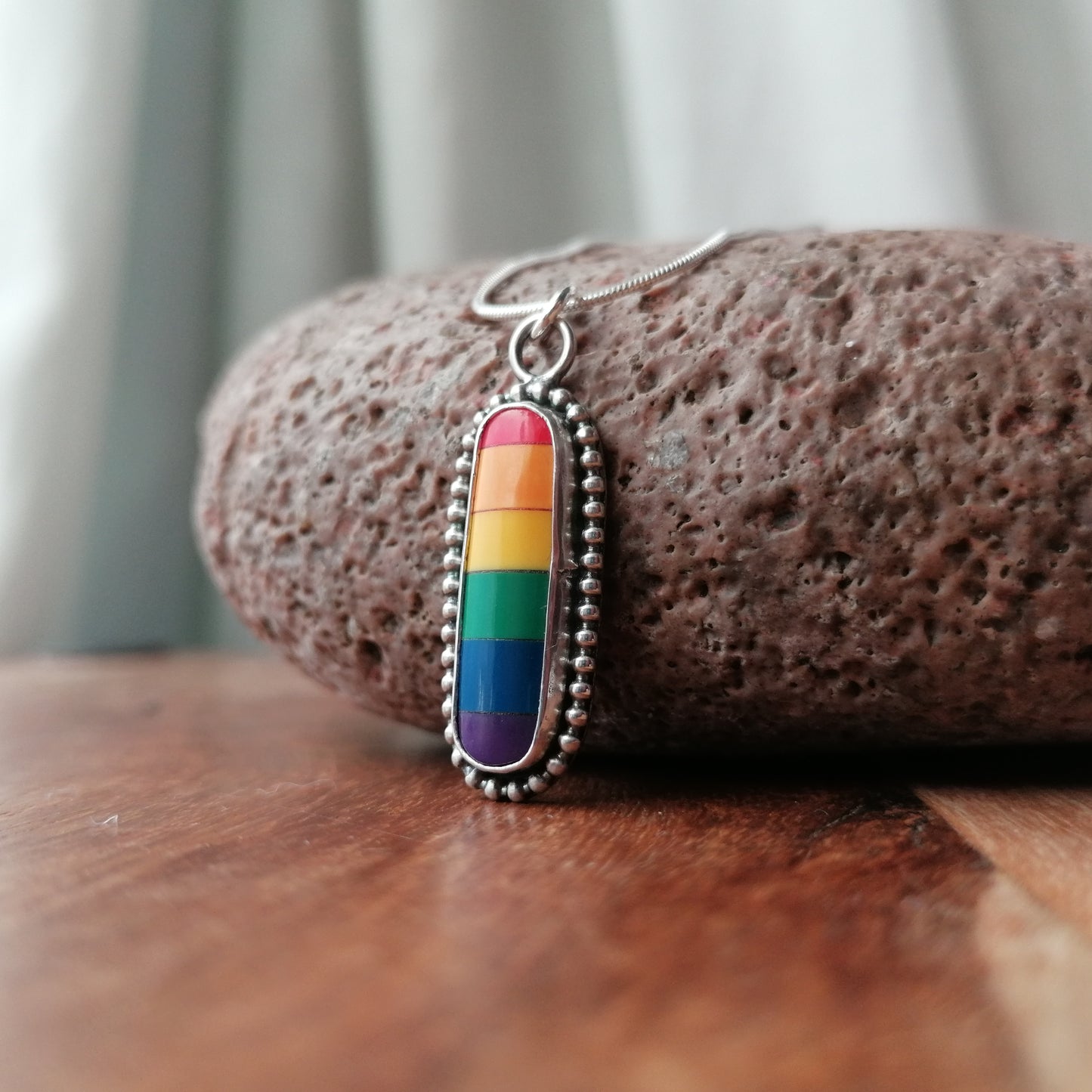 Pool ball rainbow pendant - one available