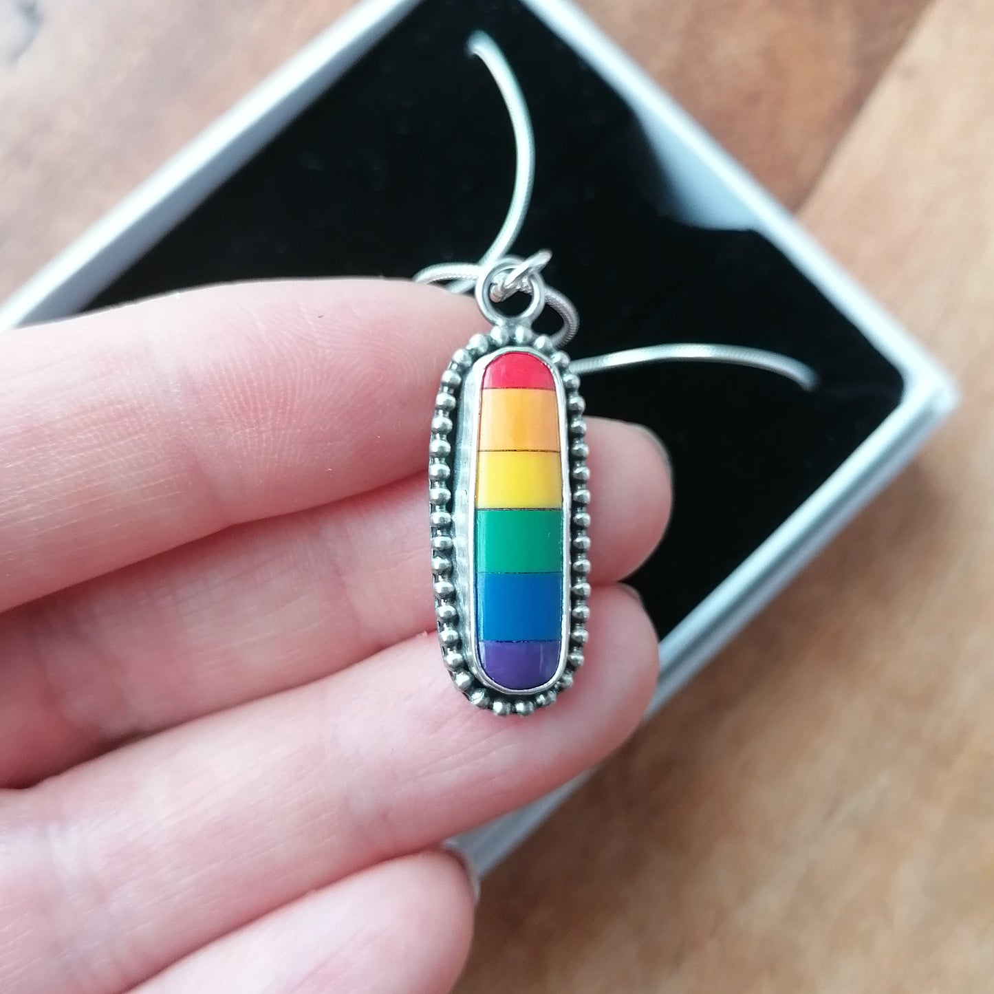 Pool ball rainbow pendant - one available