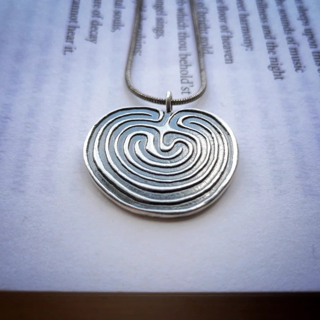 Labyrinth pendant - made to order