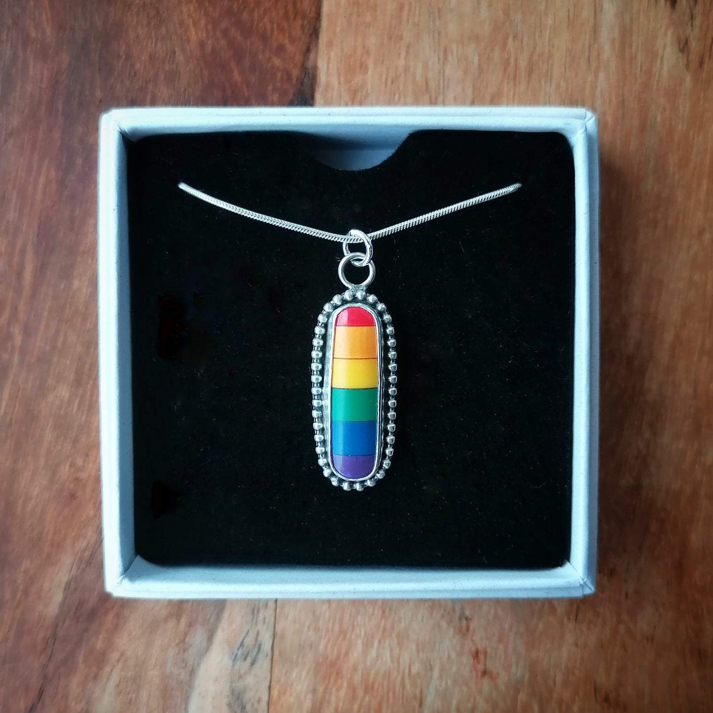 Pool ball rainbow pendant - one available
