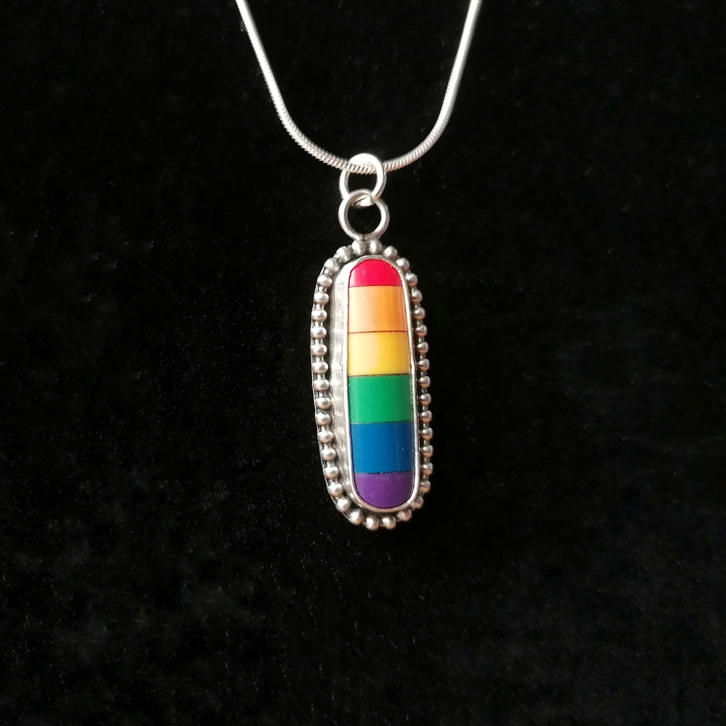 Pool ball rainbow pendant - one available