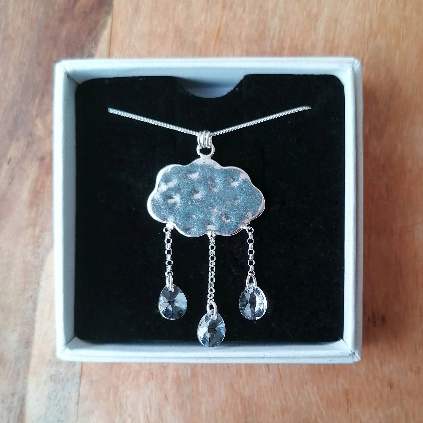 Rainy day pendant - one available