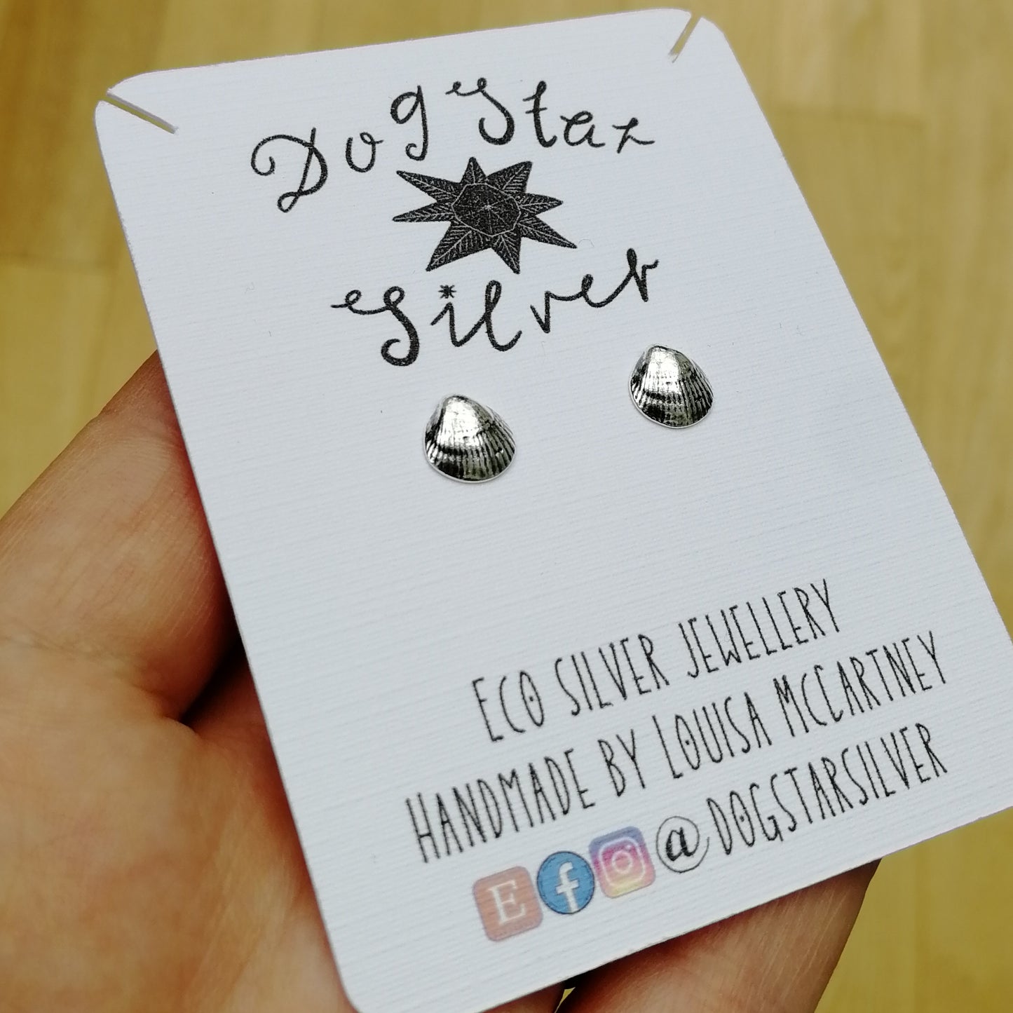 Cockle shell studs made to order