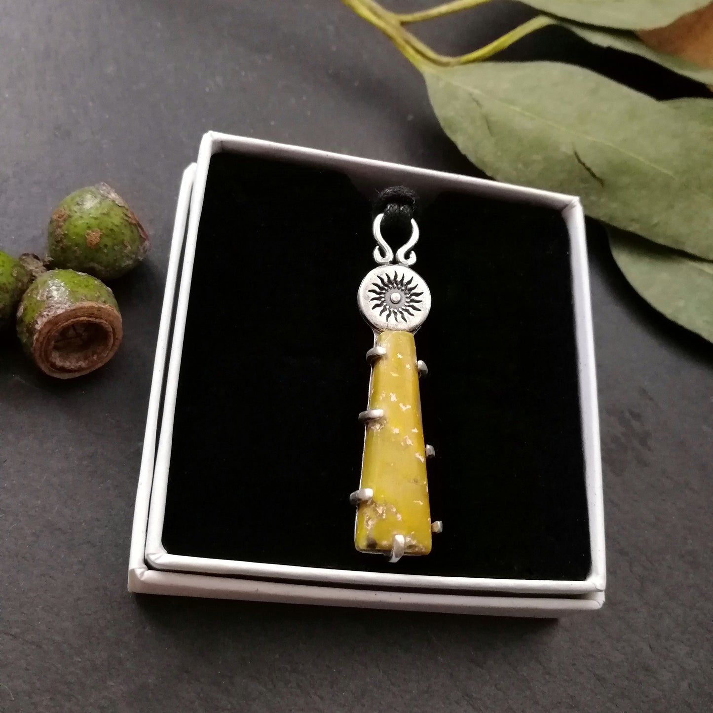 Bumblebee jasper pendant - one available