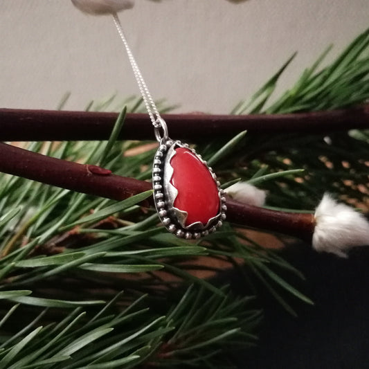 Blood drop rosarita pendant - one available