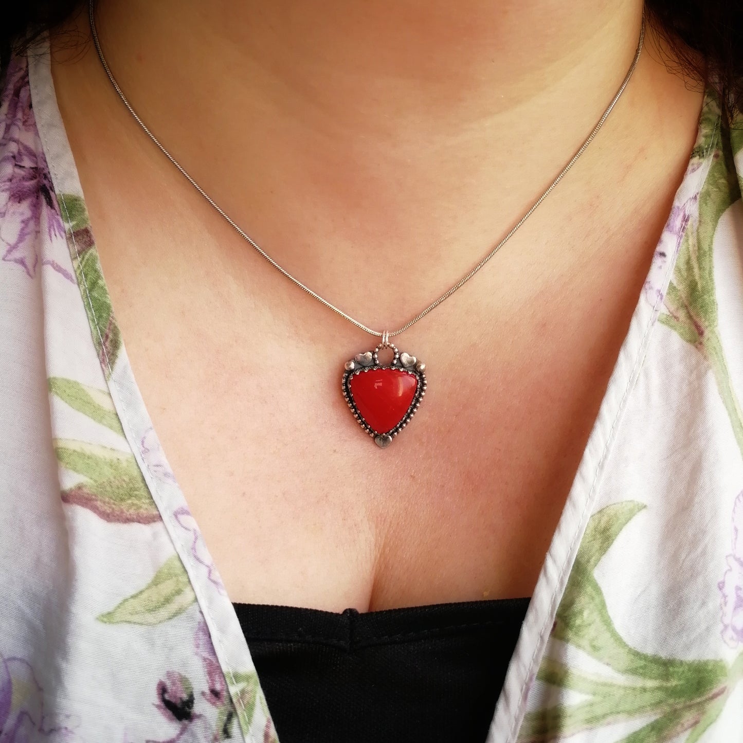 Rosarita heart pendant