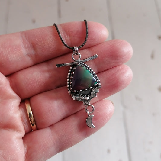 Aurora bat pendant - one available