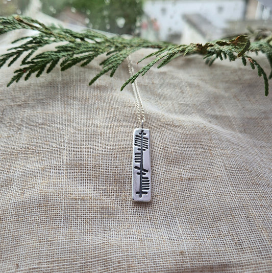 Anam cara (soul friend) ogham pendant - made to order