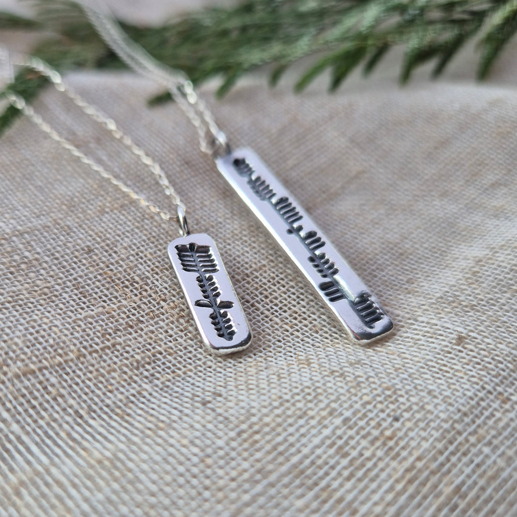 Personalised ogham pendant - made to order