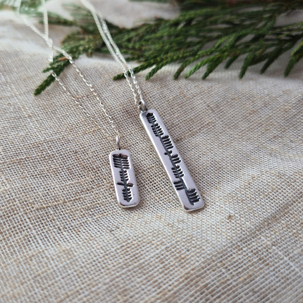 Personalised ogham pendant - made to order