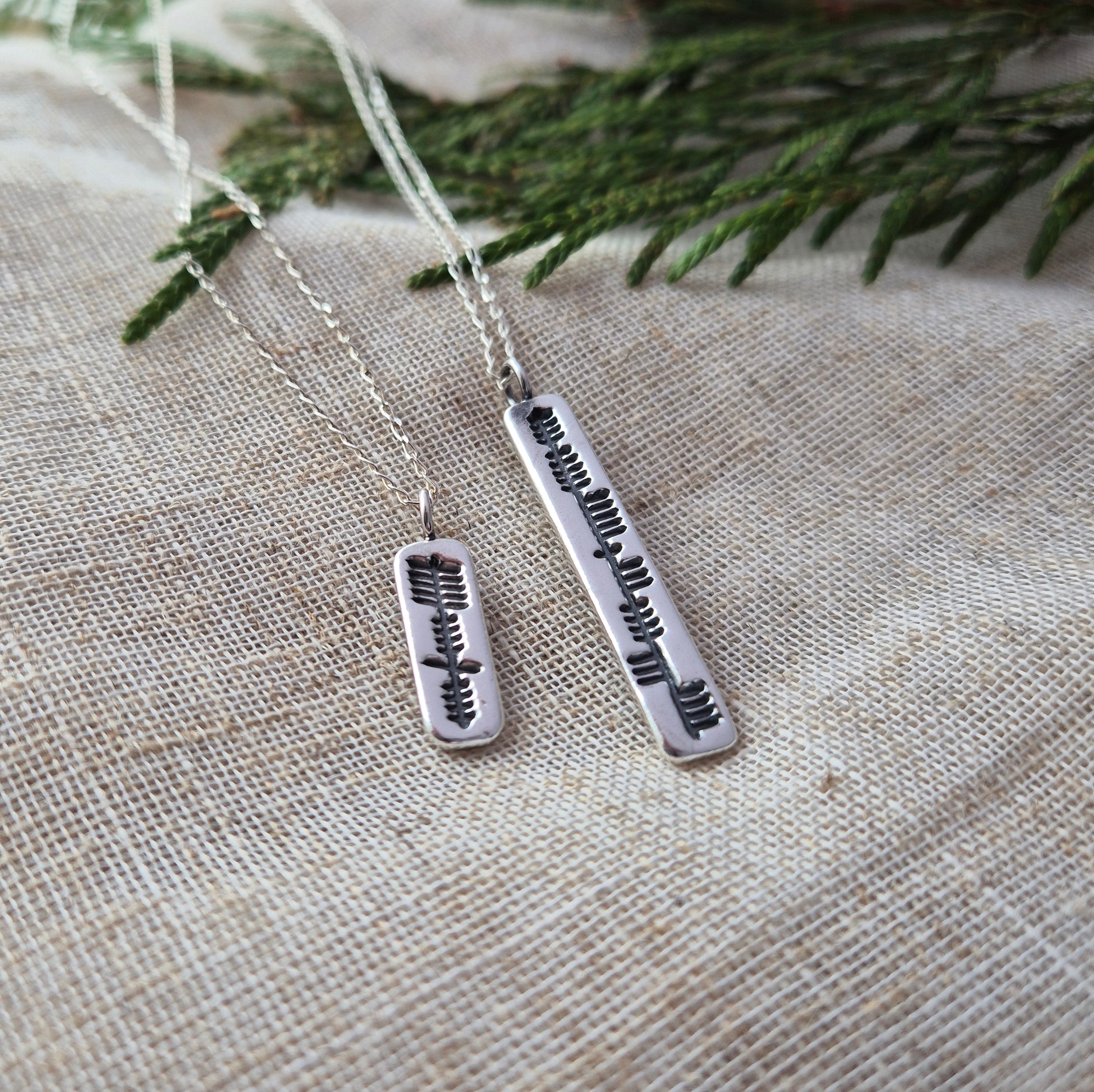 Personalised ogham pendant - made to order