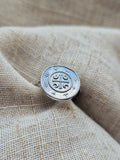 Banlaoch coin ring - size Q