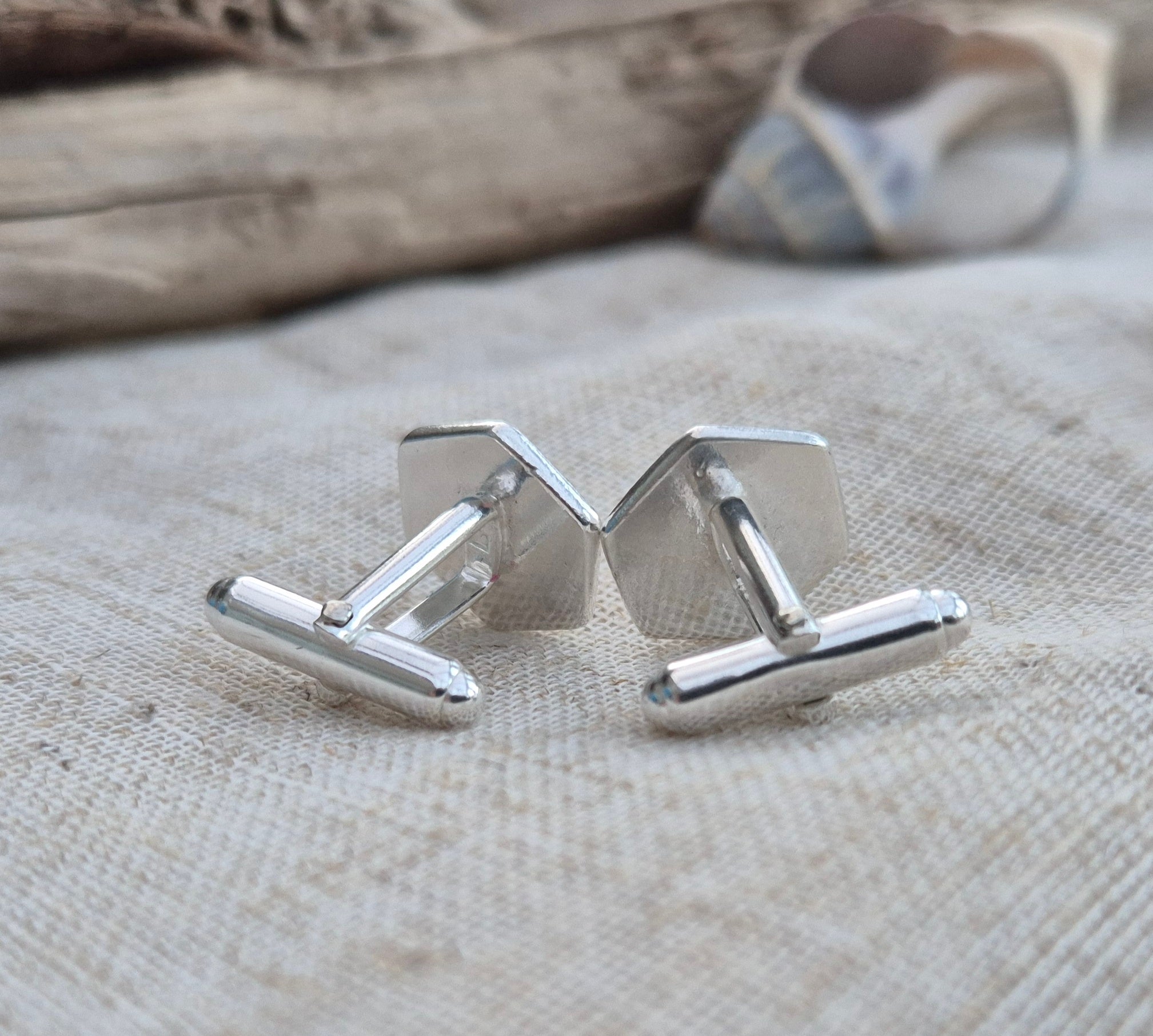 Causeway stone cufflinks