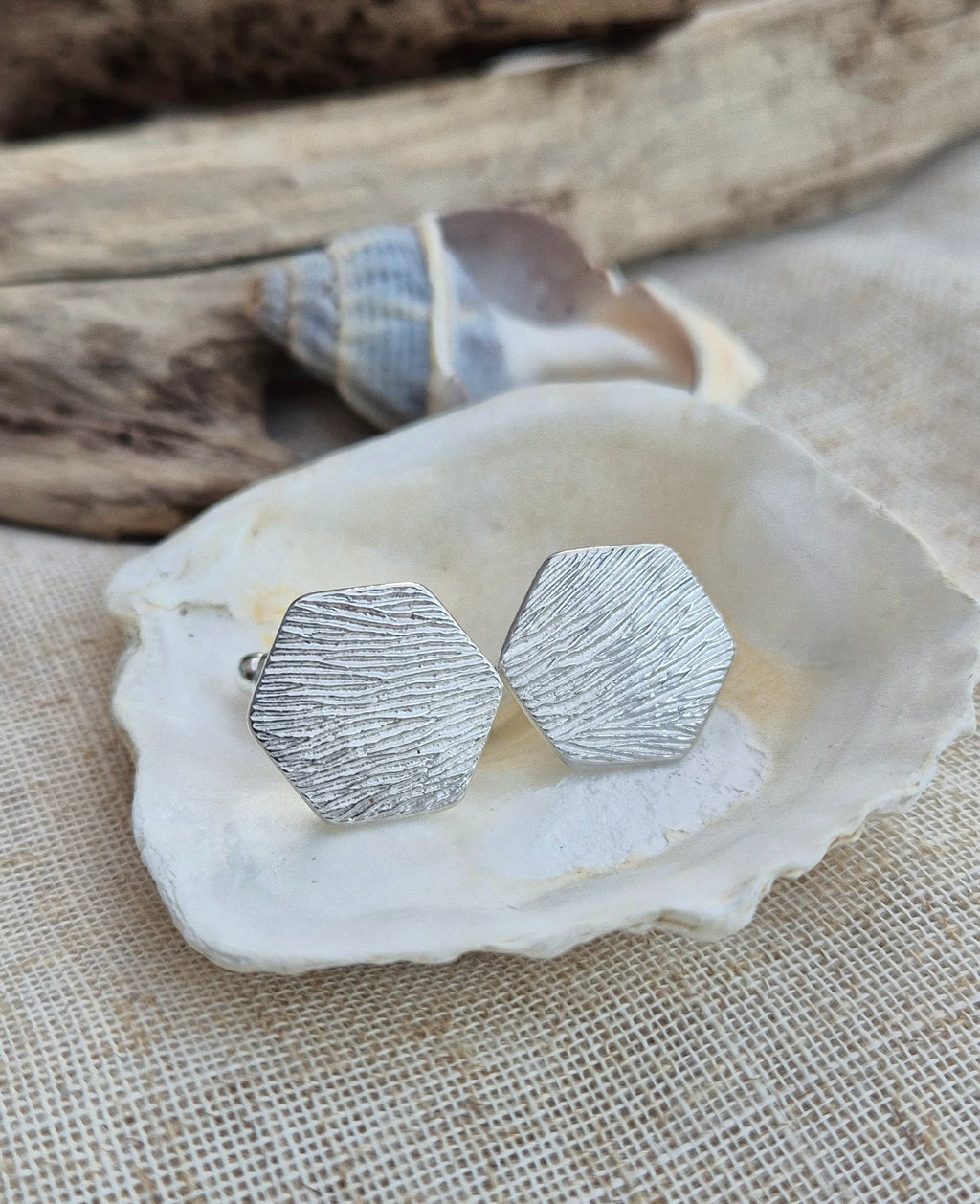 Causeway stone cufflinks
