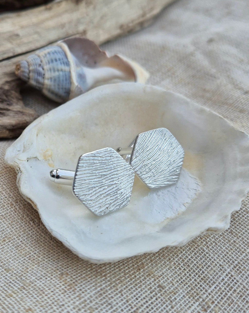Causeway stone cufflinks