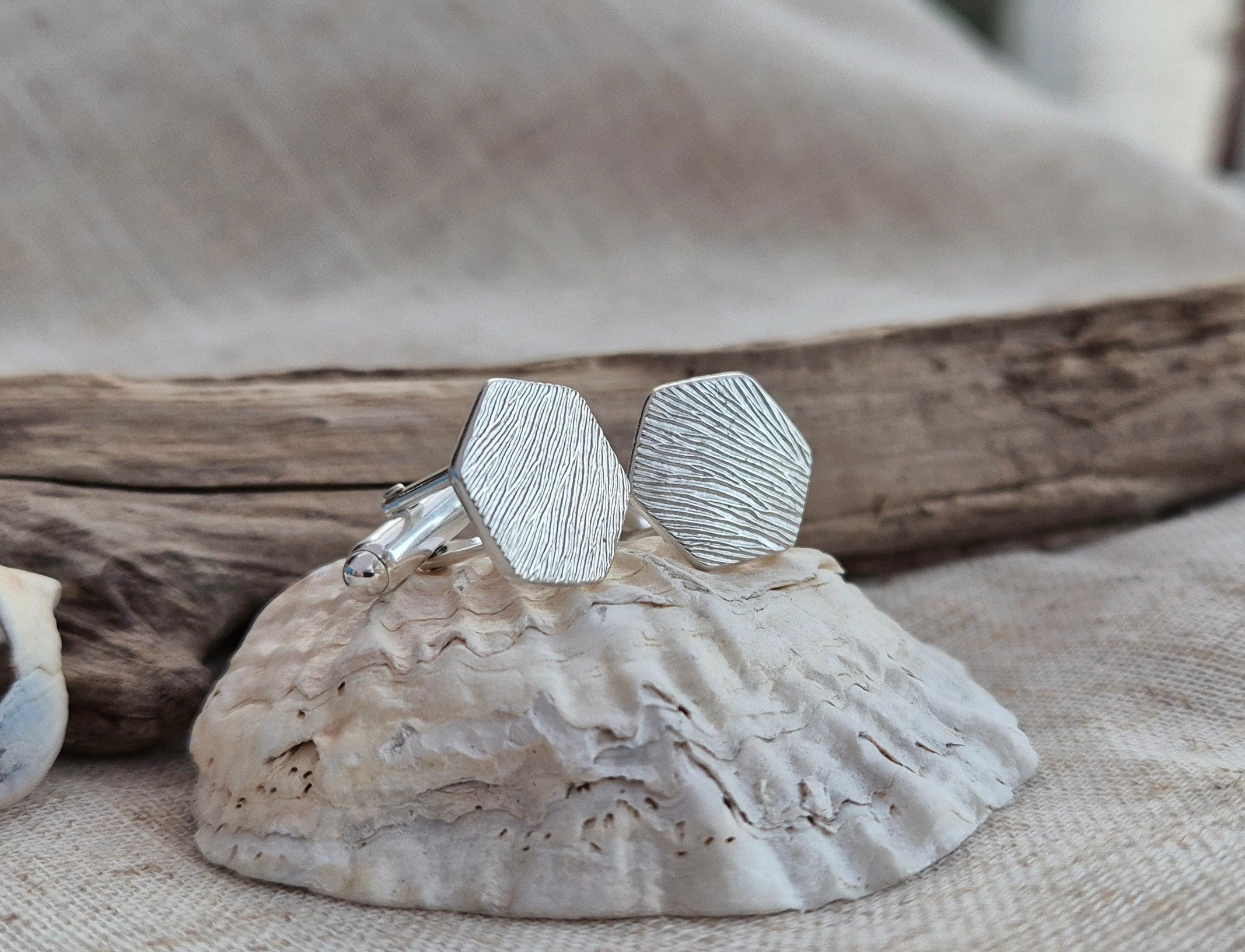 Causeway stone cufflinks