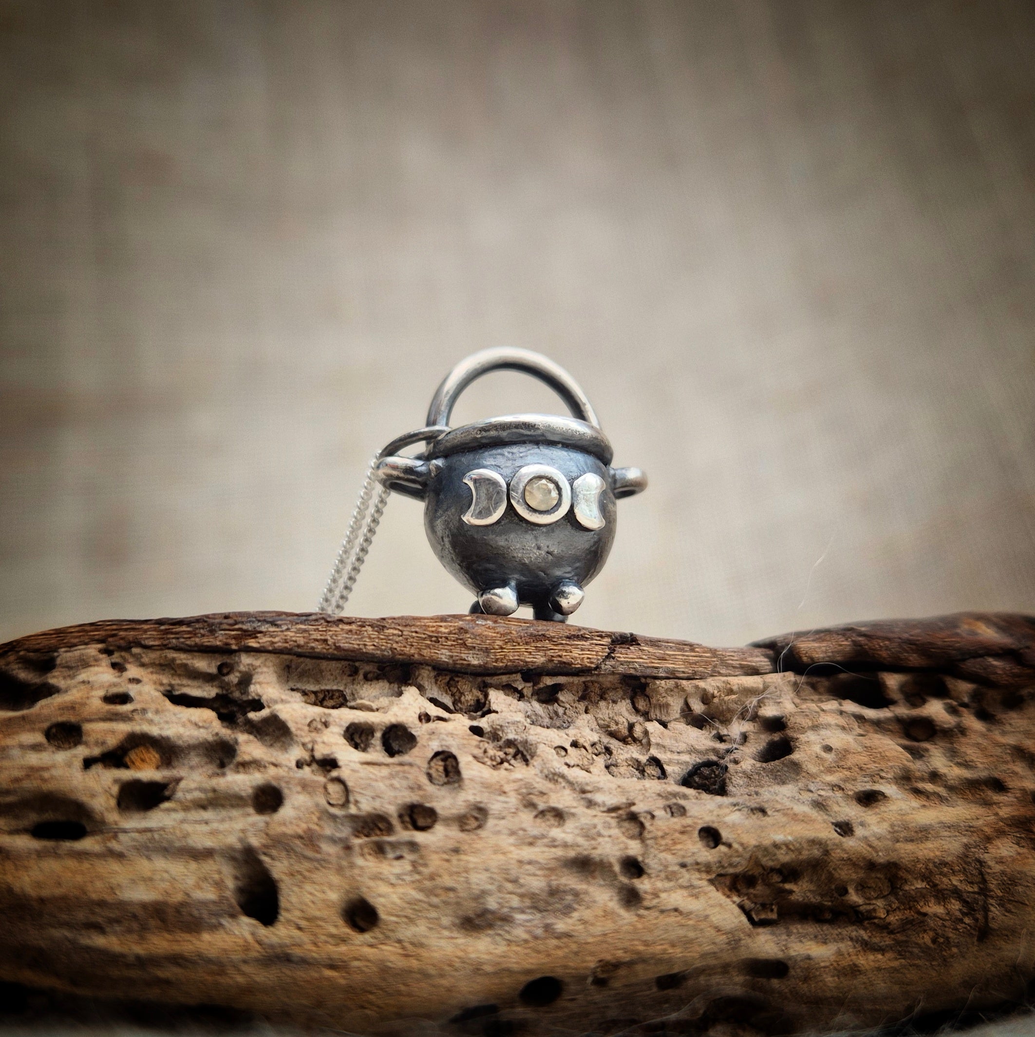 Cauldron charm - triple goddess
