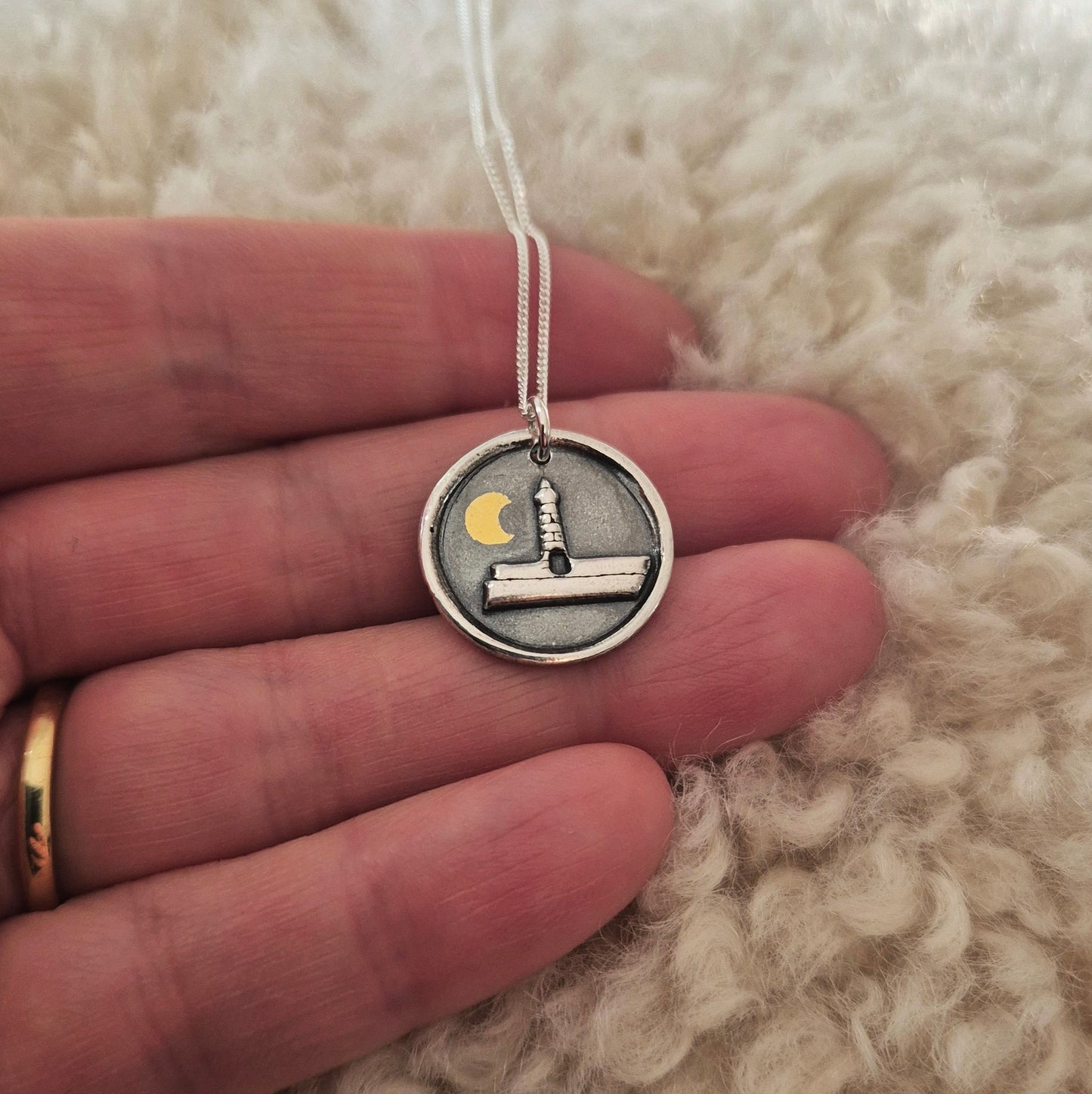Donaghadee lighthouse pendant - made to order