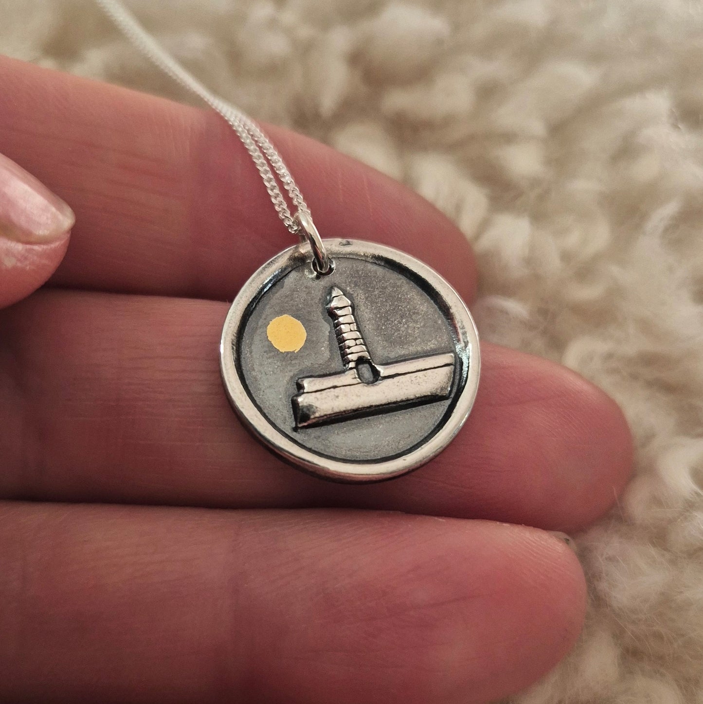Donaghadee lighthouse pendant - made to order