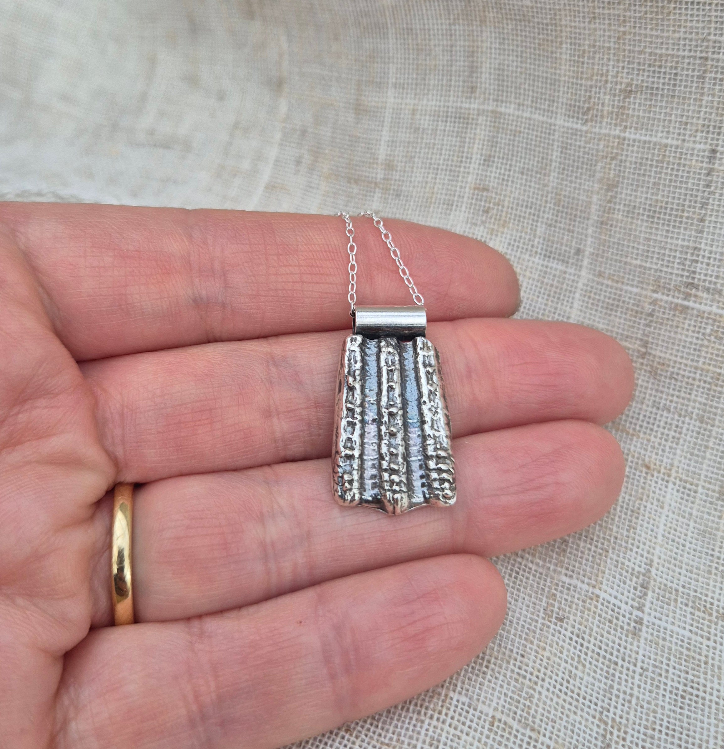 Shell fragment pendant