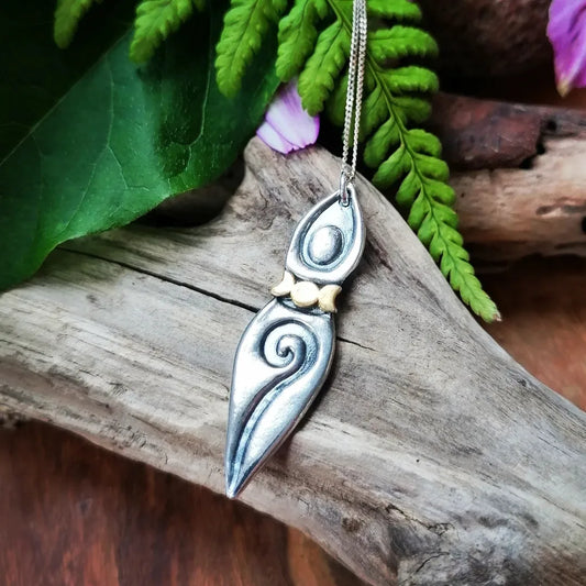 Triple goddess pendant - made to order