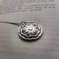 Antique button pendant