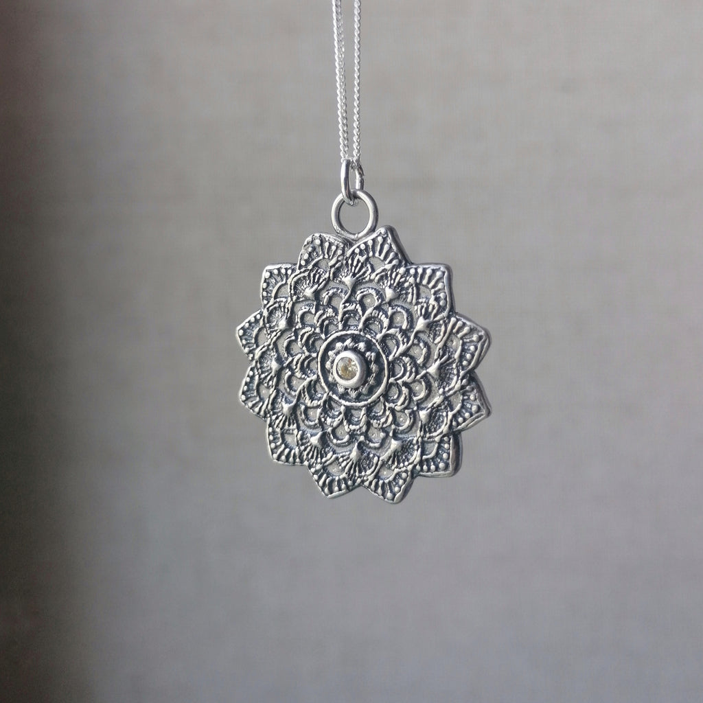 Mandala sun pendant