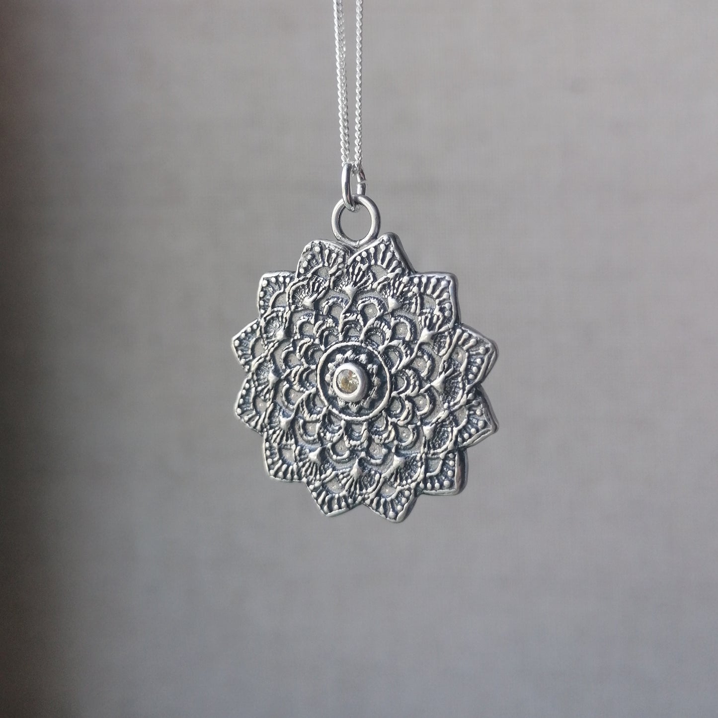 Mandala sun pendant