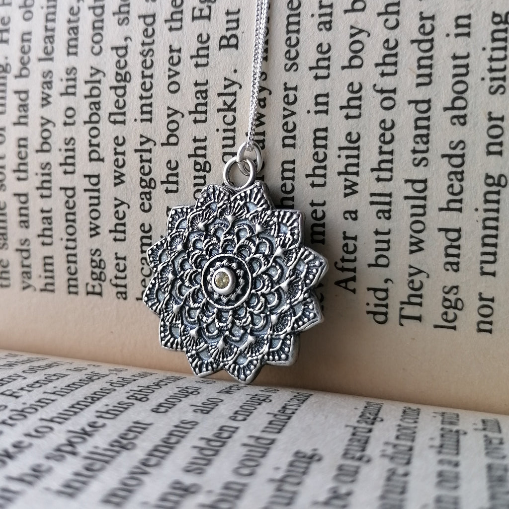 Mandala sun pendant