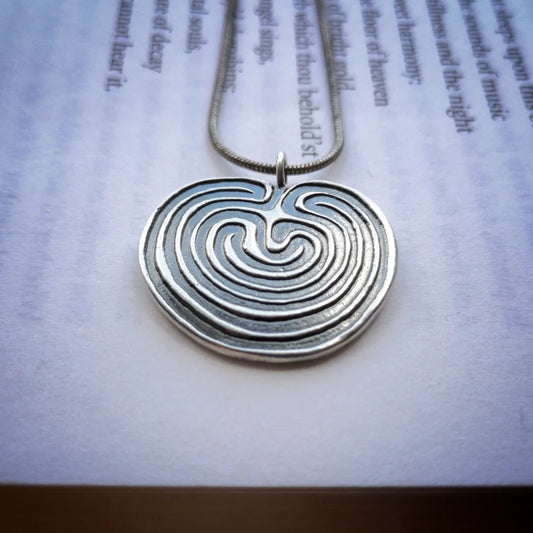 Labyrinth pendant - made to order