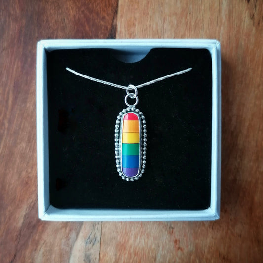 Pool ball rainbow pendant - one available