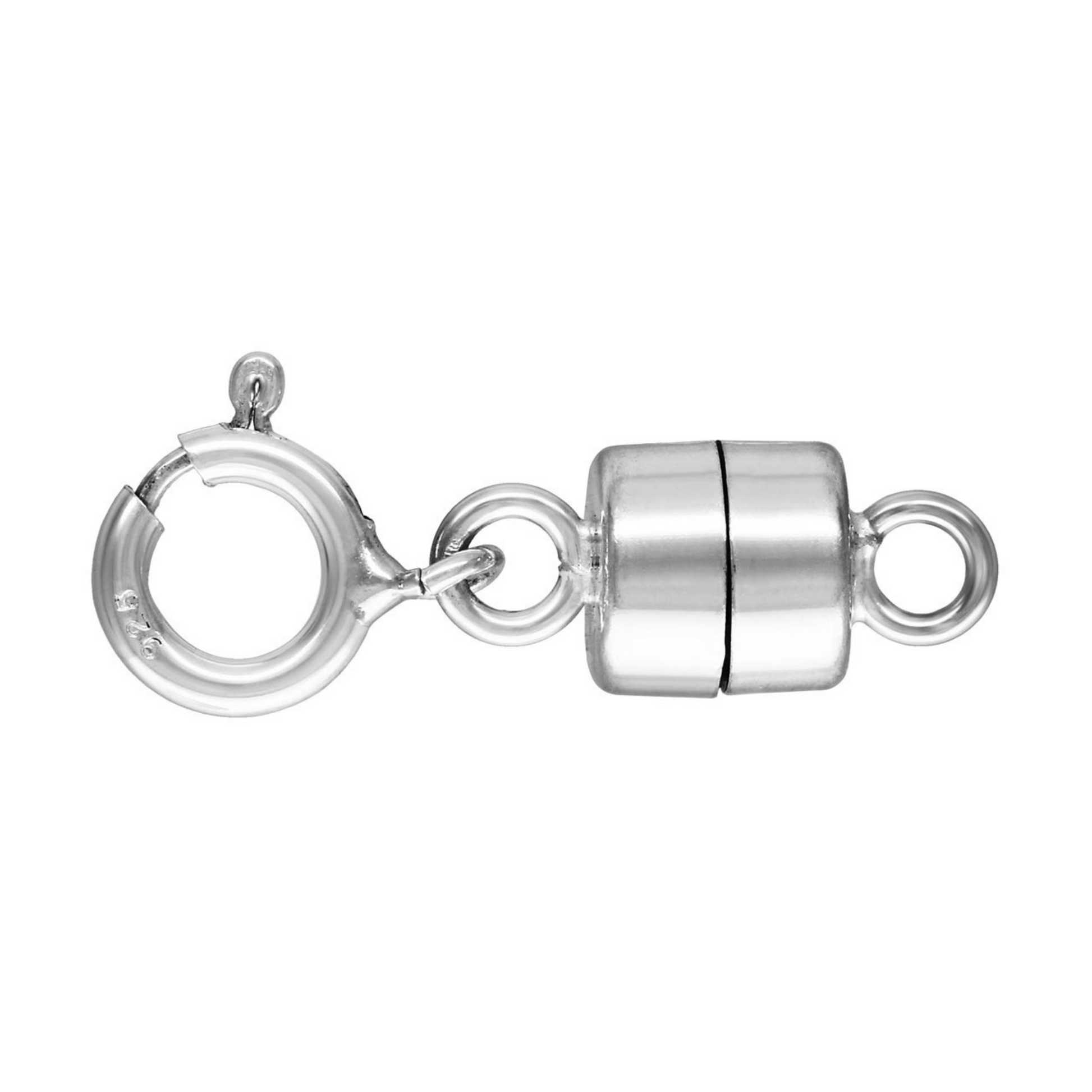 Sterling silver magnetic Clasp Converter With Bolt Ring Dog Star
