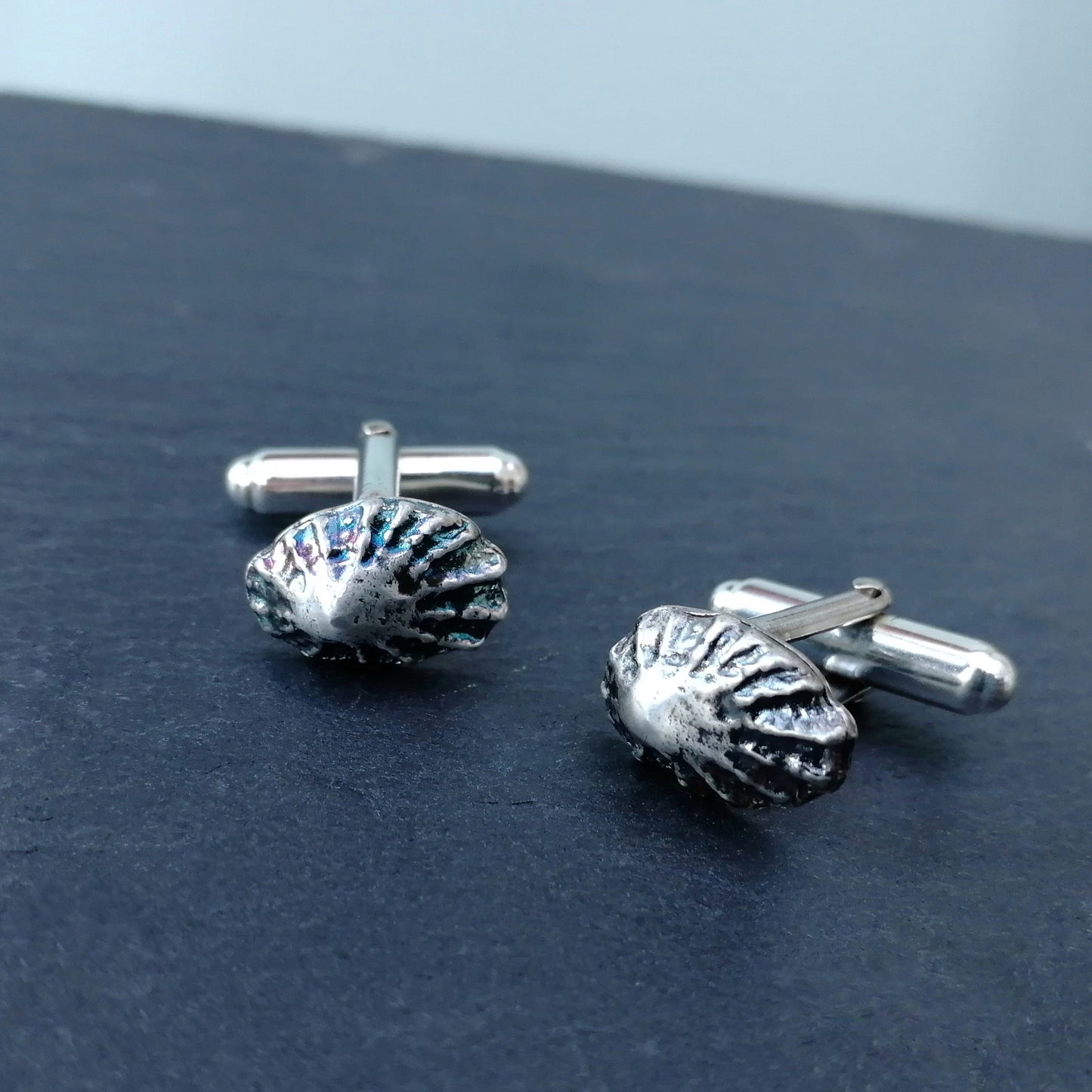 Limpet shell cufflinks - made to order