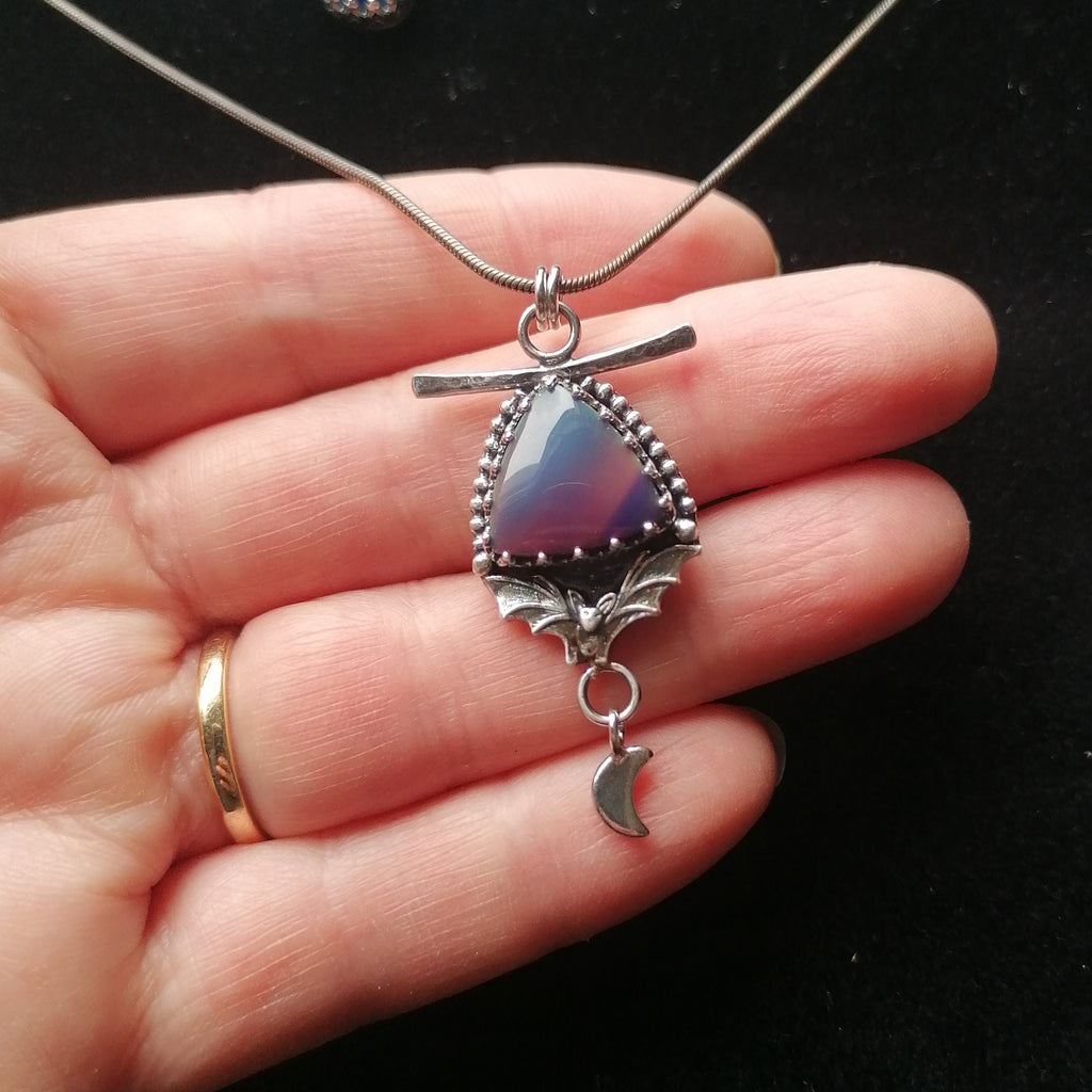 Aurora bat pendant - one available