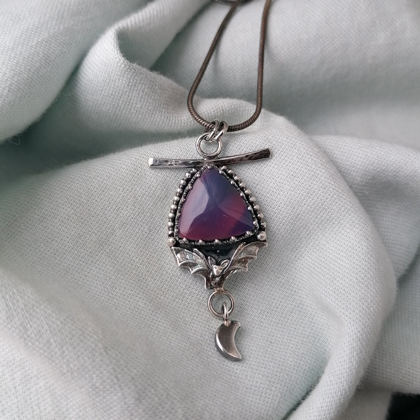 Aurora bat pendant - one available