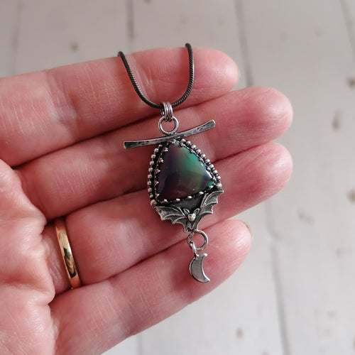 Aurora bat pendant - one available