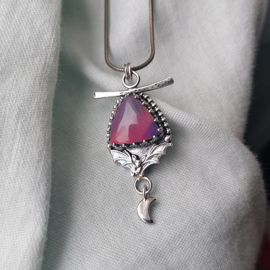 Aurora bat pendant - one available